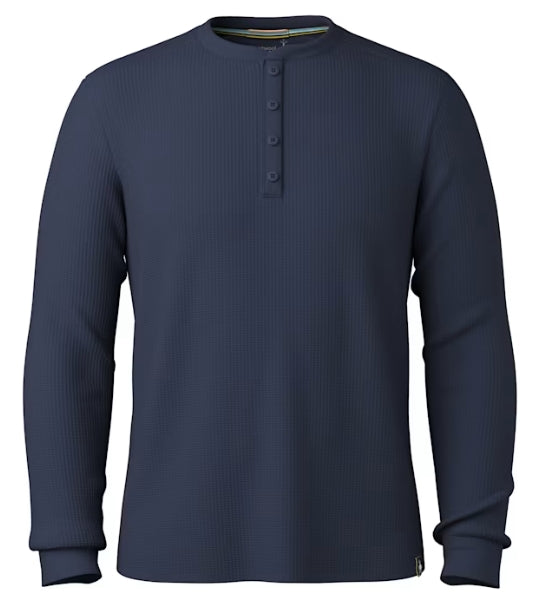 Waffle Long Sleeve Henley - Men's