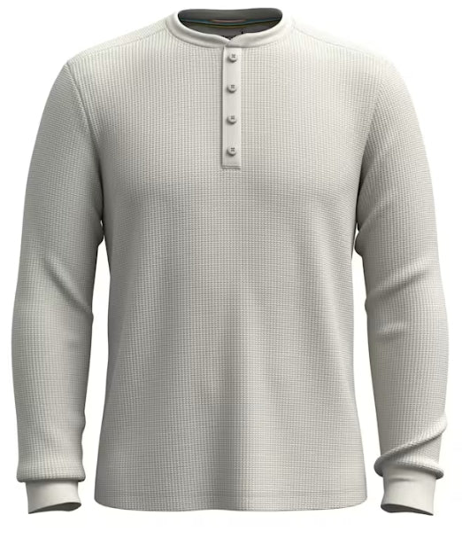 Waffle Long Sleeve Henley - Men's