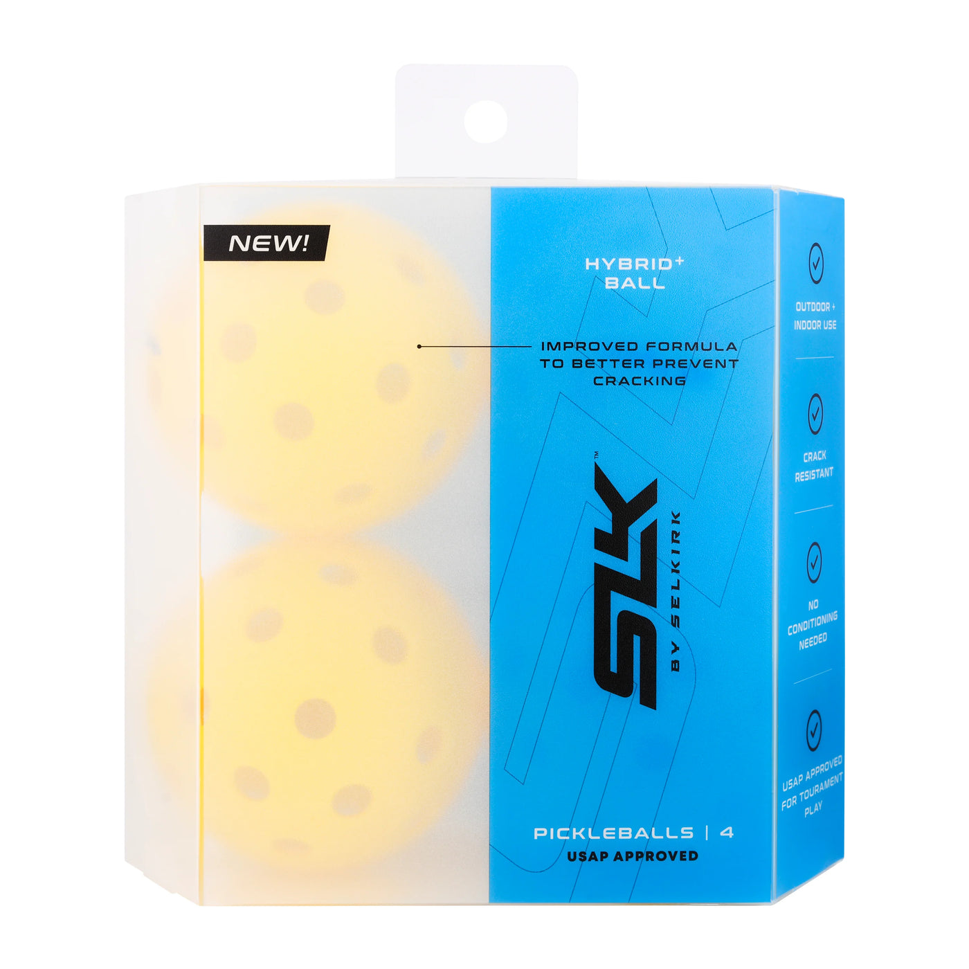 Selkirk SLK Hybrid+ Indoor/Outdoor Pickleballs 4pk