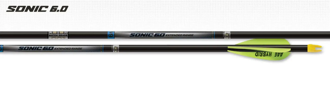 Sonic 6.0™ Match Grade Arrows 6pk