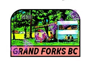 Grand Forks Camping Sticker