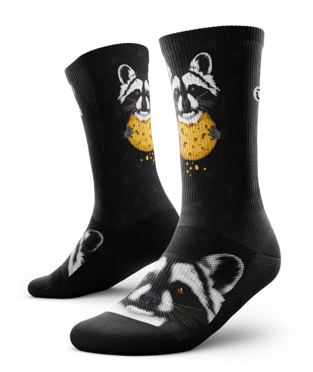 Rad Raccoon Crew Socks - Unisex