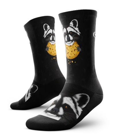 Rad Raccoon Crew Socks - Unisex