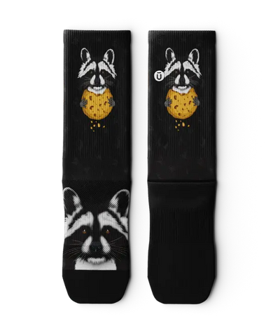 Rad Raccoon Crew Socks - Unisex