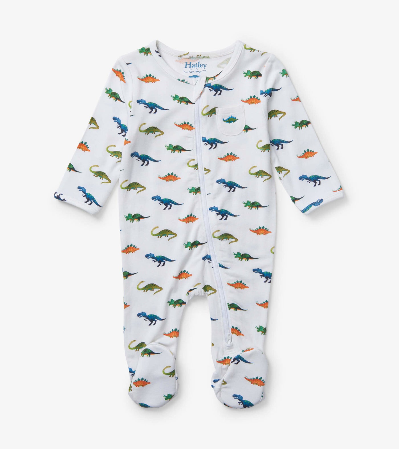 Painted Dino's Baby Footed Coverall