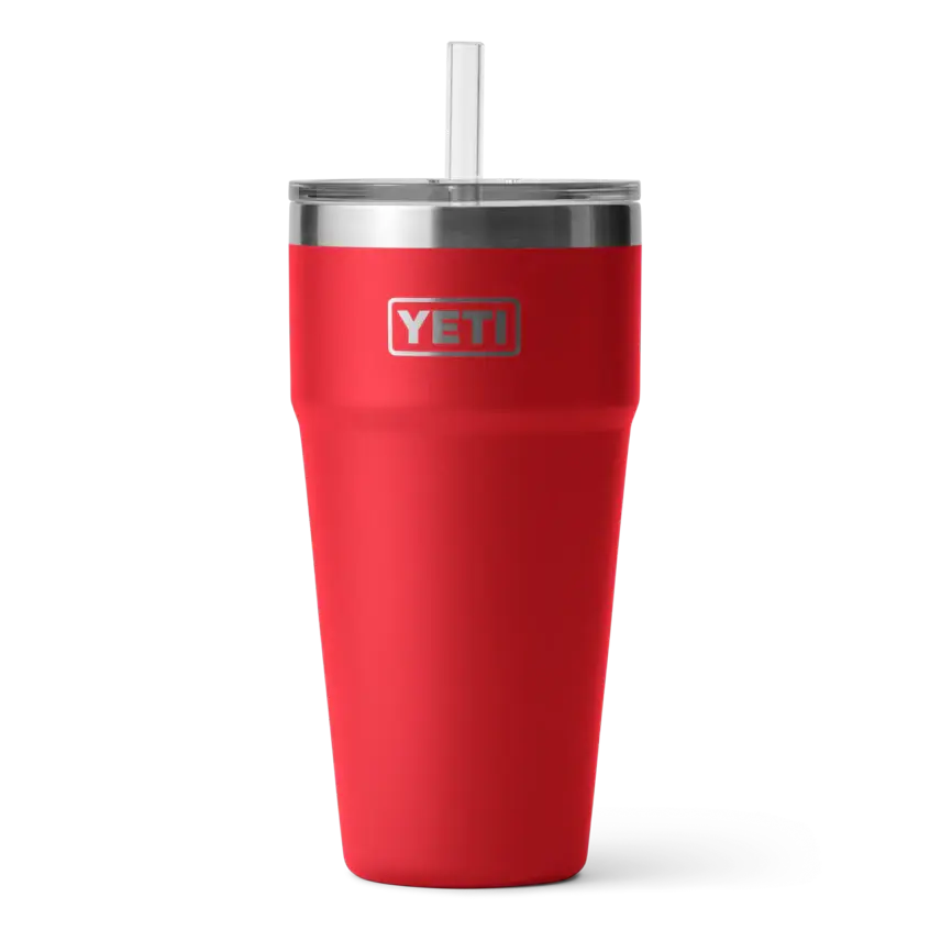 Rambler 26oz Straw Cup  RESCUE RED