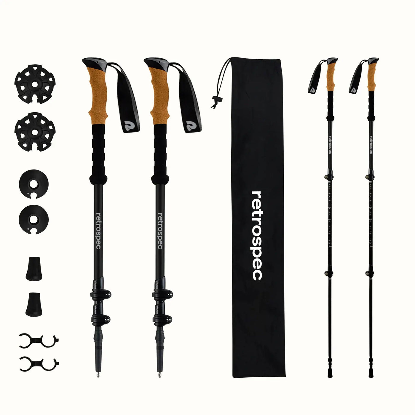 Retrospec Solstice Trekking Poles w/Cork Grip