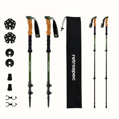 Retrospec Solstice Trekking Poles w/Cork Grip