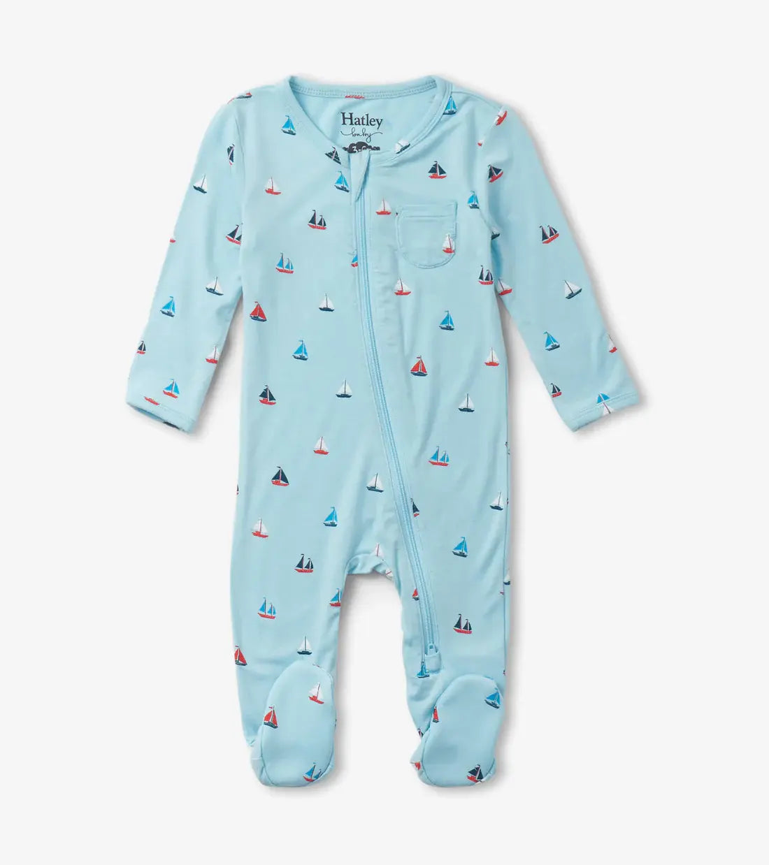 Tiny Sailboats Bamboo Coverall