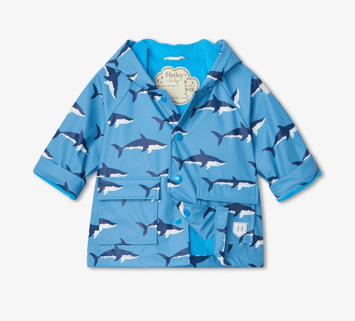 Swimming Sharks Colour Changing Splash Jacket