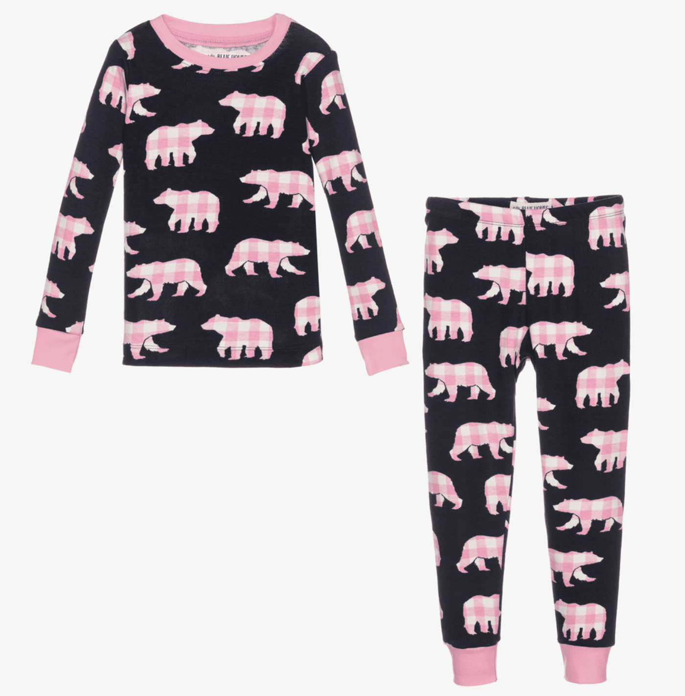 Plaid Bear Pyjama Set