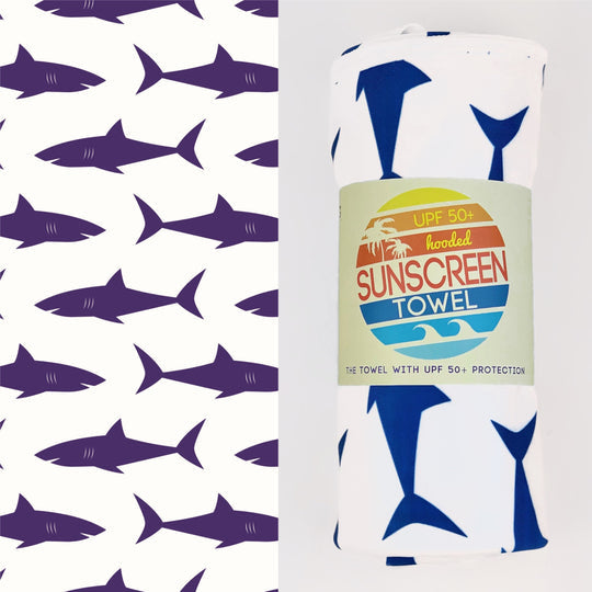 UPF50+ Sunscreen Towel w/Hood