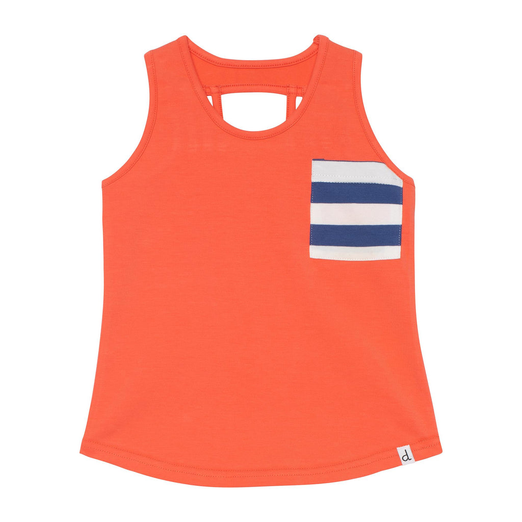 Tank Top Peach Echo with Pocket